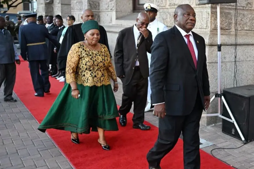 House chairperson of the NA Grace Boroto (L) and President Cyril Ramaphosa (C). Picture: X/ParliamentofRSA House chairperson of the NA Grace Boroto (L) and President Cyril Ramaphosa (C). Picture: X/ParliamentofRSA