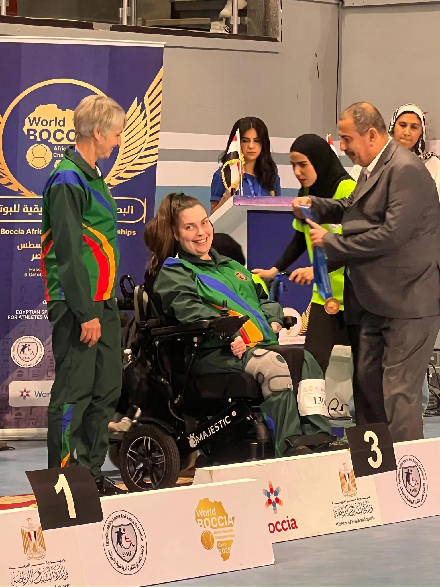 South African Boccia player Elanza Jordaan won a Bronze medal at the 2025 World Boccia Africa Regional Championships. Picture: SASAPD/ Facebook. South African Boccia player Elanza Jordaan won a Bronze medal at the 2025 World Boccia Africa Regional Championships. Picture: SASAPD/ Facebook.
