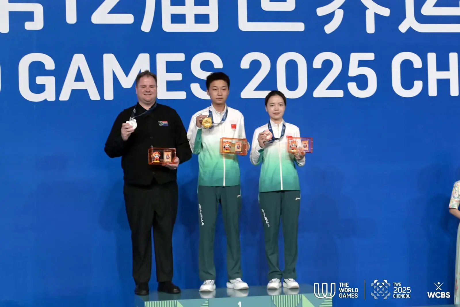 Jason Theron clinched the Mixed Heyball Pool silver medal for Team SA at the 2025 World Games in Chengdu, China. Picture: Supplied. Jason Theron clinched the Mixed Heyball Pool silver medal for Team SA at the 2025 World Games in Chengdu, China. Picture: Supplied.