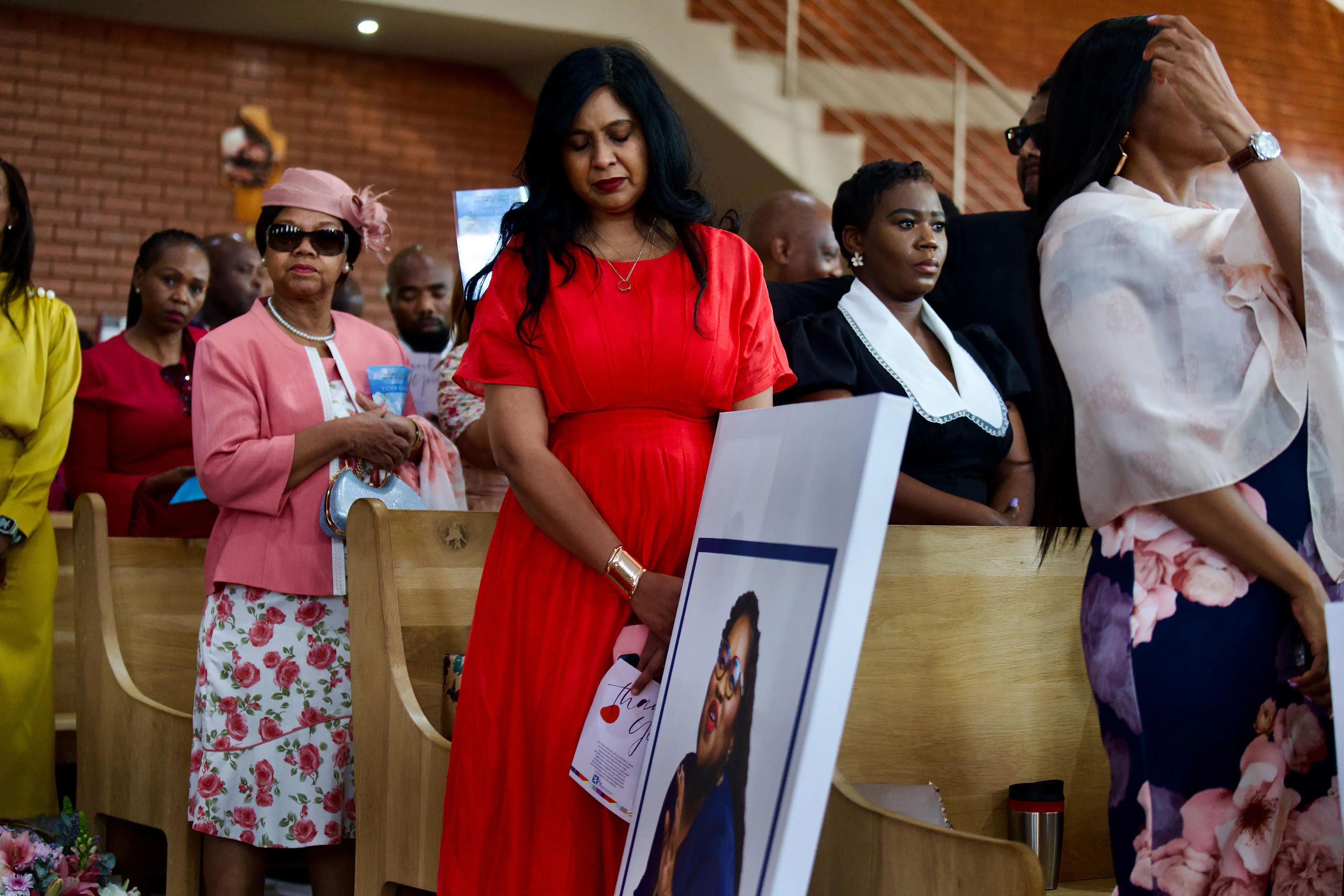 EWN Editor-in-Chief Nisa Allie at the funeral service for Tshidi Madia at the San Salvador Catholic Church in Germiston, on the 4 September. Picture: Katlego Jiyane/EWN EWN Editor-in-Chief Nisa Allie at the funeral service for Tshidi Madia at the San Salvador Catholic Church in Germiston, on the 4 September. Picture: Katlego Jiyane/EWN