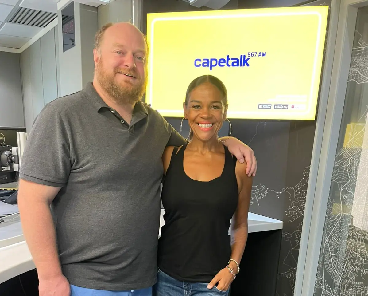 Actor Albert Pretorius in studio with SJ, CapeTalk Actor Albert Pretorius in studio with SJ, CapeTalk