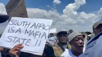 Tensions rise outside Nasrec as Operation Dudula protests G20 Summit Tensions rise outside Nasrec as Operation Dudula protests G20 Summit