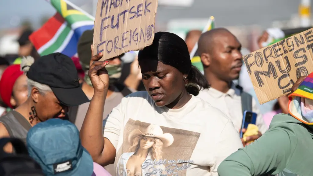 Operation Dudula, March on March picket outside Western Cape Legislature