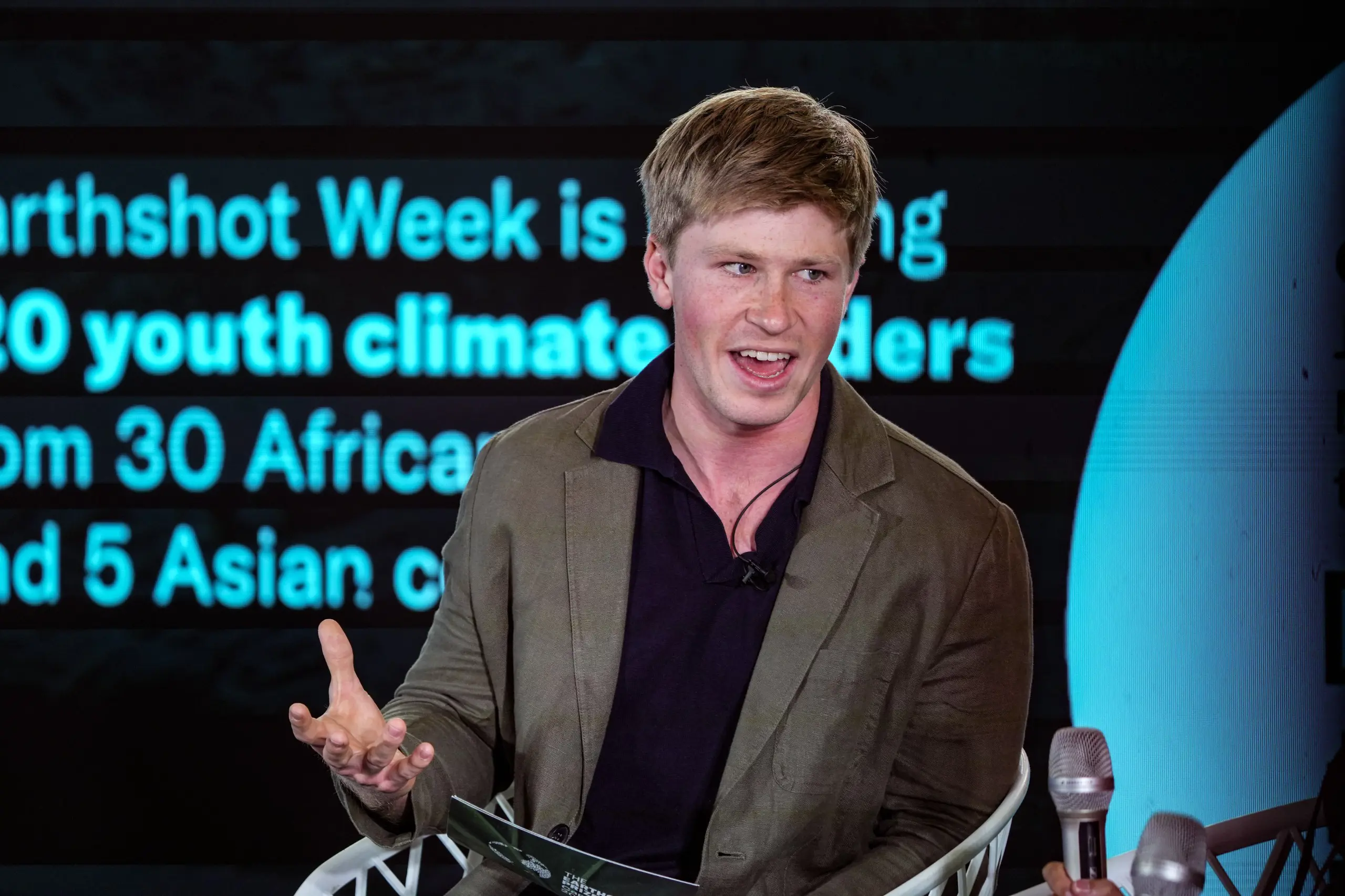 Robert Irwin, Earthshot Prize Global ambassador. Picture: Kayleen Morgan/Eyewitness News Robert Irwin, Earthshot Prize Global ambassador. Picture: Kayleen Morgan/Eyewitness News