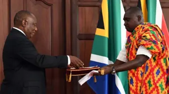 Ramaphosa receives letters of credence from ambassadors of 20 countries Ramaphosa receives letters of credence from ambassadors of 20 countries