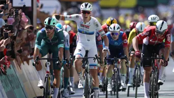 Merlier at the double as Van der Poel denied at Tour de France stage nine Merlier at the double as Van der Poel denied at Tour de France stage nine