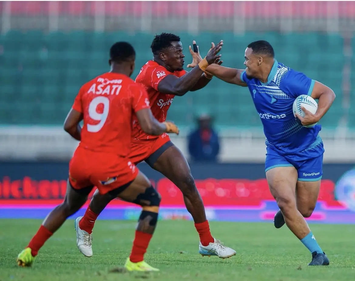 Forward Foundation captain Roland van der Heever (in blue) earns Springbok Sevens Academy call-up. Picture: Supplied.