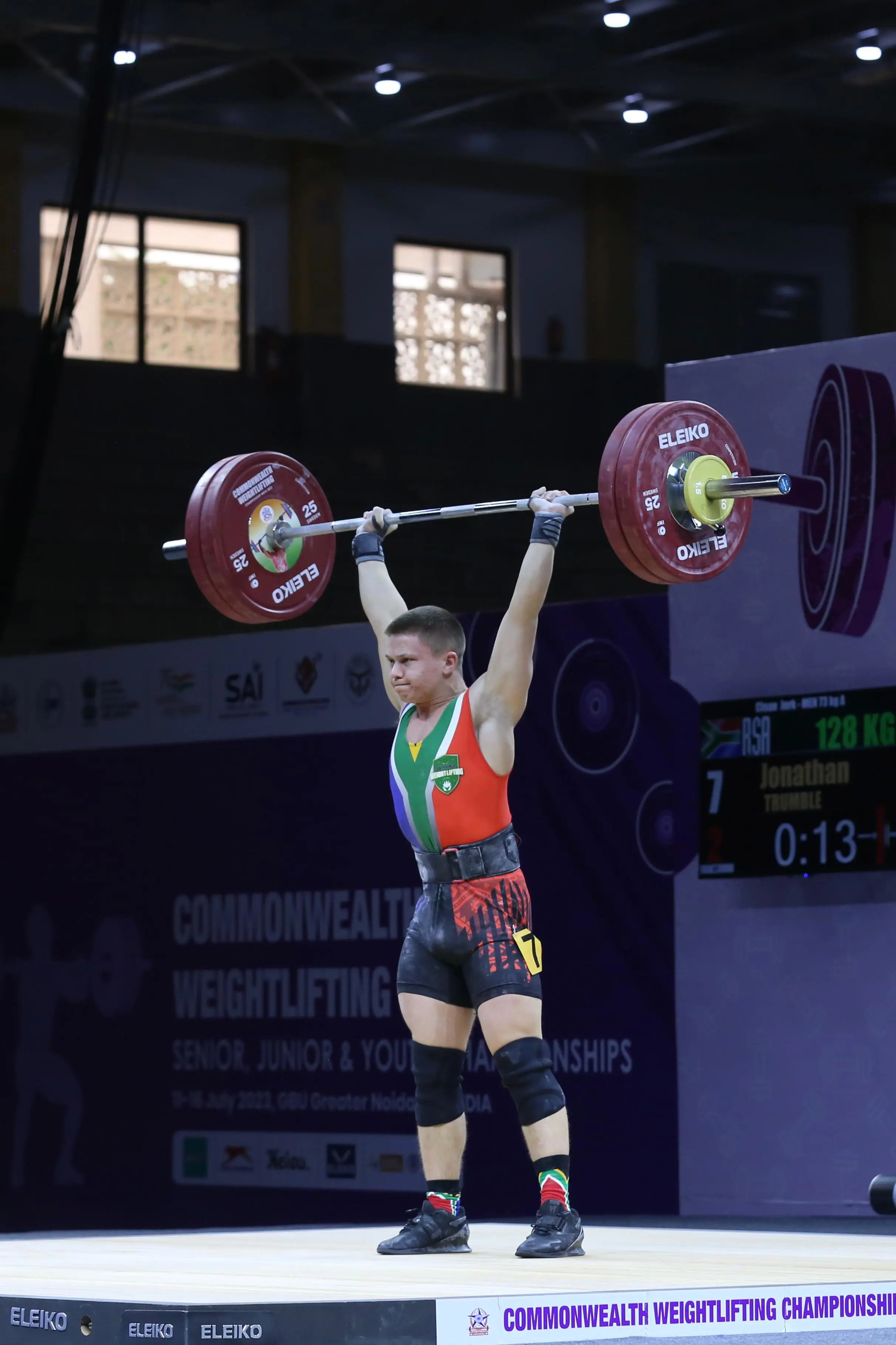 Weightlifter Jonathan Trumble competed at the 2023 Commonwealth Championships. Picture: Supplied. Weightlifter Jonathan Trumble competed at the 2023 Commonwealth Championships. Picture: Supplied.