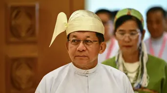 Myanmar junta chief sworn in as president Myanmar junta chief sworn in as president