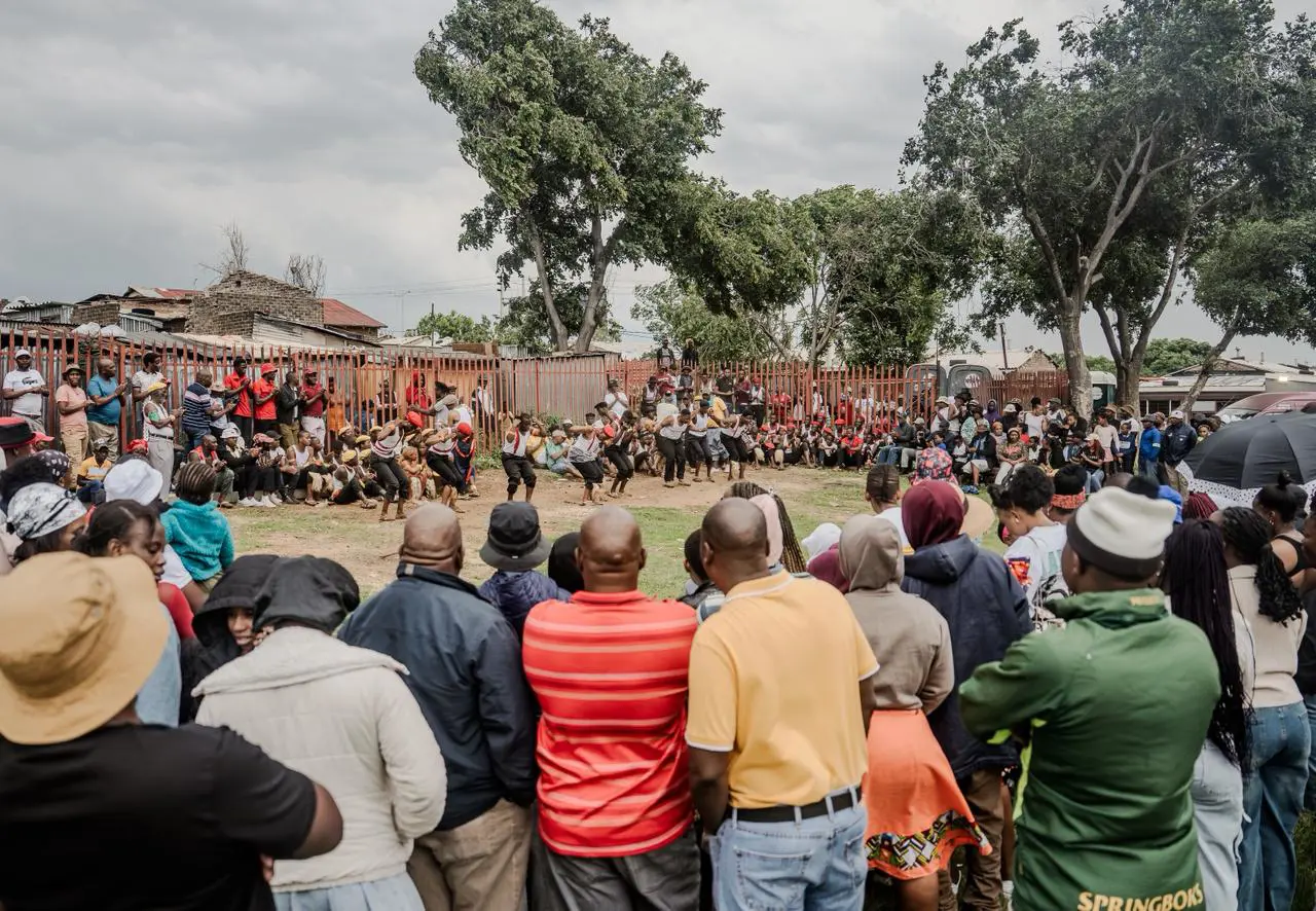 As the festive season approaches, hostel residents in Diepkloof came together for what they call their “last dance” a traditional Zulu performance that closes off the year.12/2025/ Picture: Sphamandla Dlamini EWN As the festive season approaches, hostel residents in Diepkloof came together for what they call their “last dance” a traditional Zulu performance that closes off the year.12/2025/ Picture: Sphamandla Dlamini EWN
