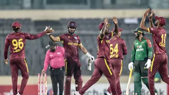 West Indies beat Bangladesh in super over after setting ODI spin record West Indies beat Bangladesh in super over after setting ODI spin record