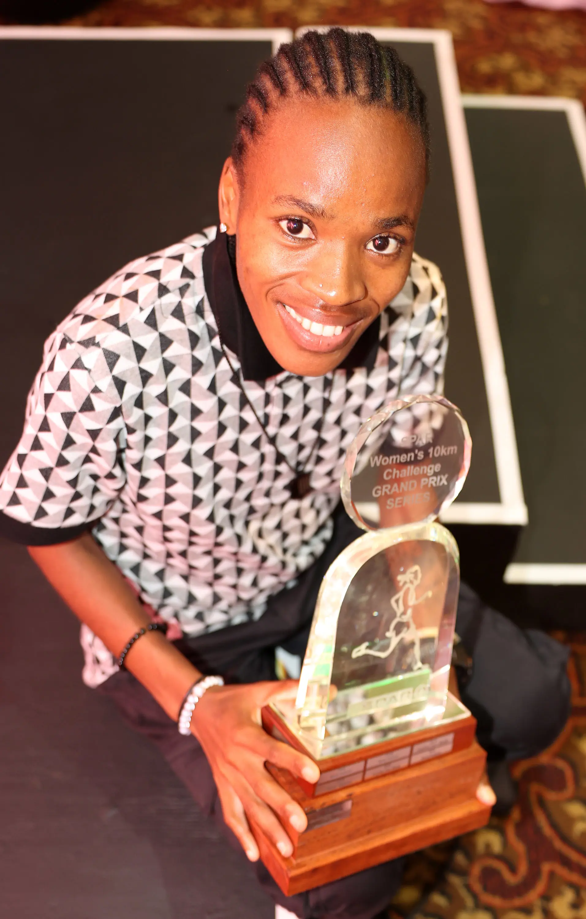 Glenrose Xaba won big at the Spar Women’s 10km Awards Ceremony held in Johannesburg on Tuesday, 11 November 2025. Picture: Supplied. Glenrose Xaba won big at the Spar Women’s 10km Awards Ceremony held in Johannesburg on Tuesday, 11 November 2025. Picture: Supplied.