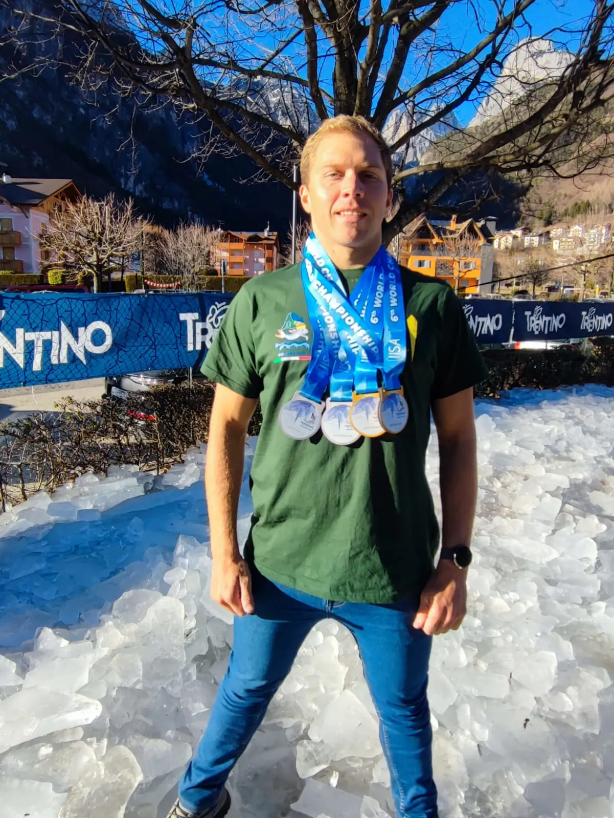 South African ice swimmer Reino von Wielligh. Picture: Supplied. South African ice swimmer Reino von Wielligh. Picture: Supplied.