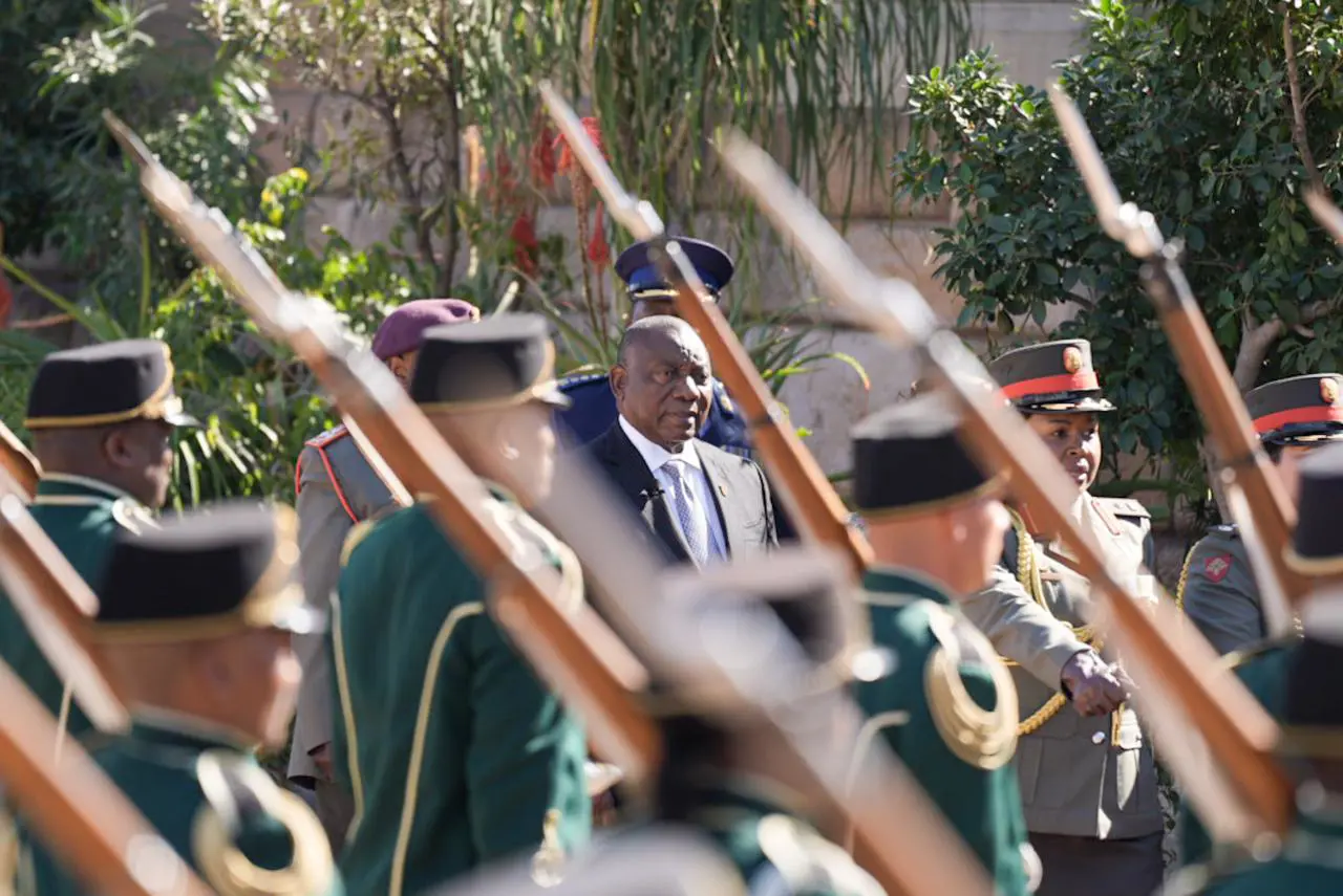 Cyril Ramaphosa arrives at the Union Buildings on 19 June 2024. Picture: Jacques Nelles/Eyewitness News Cyril Ramaphosa arrives at the Union Buildings on 19 June 2024. Picture: Jacques Nelles/Eyewitness News