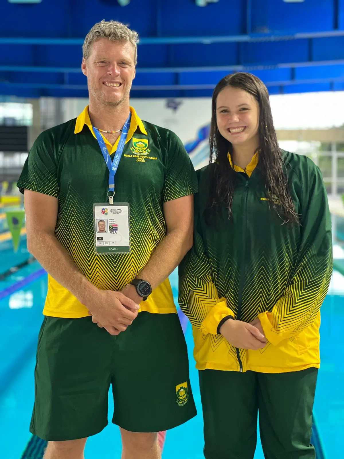 Terence Parkin (left) will be representing South Africa at his 6th Deaflympics. Picture: South African Deaf Sports Federation/ Facebook. Terence Parkin (left) will be representing South Africa at his 6th Deaflympics. Picture: South African Deaf Sports Federation/ Facebook.