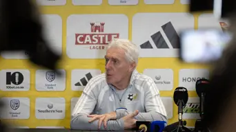 Broos demands improvement as Bafana start World Cup build-up Broos demands improvement as Bafana start World Cup build-up