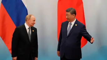 Xi and Putin round on West at regional summit in China Xi and Putin round on West at regional summit in China