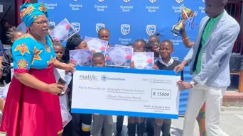 Nolungile Primary School in Khayelitsha wins the Standard Bank Matific Maths Olympiad... again! Nolungile Primary School in Khayelitsha wins the Standard Bank Matific Maths Olympiad... again!