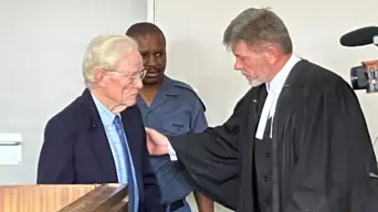 Former teacher and alleged paedophile Iain Wares hands himself over to cops Former teacher and alleged paedophile Iain Wares hands himself over to cops