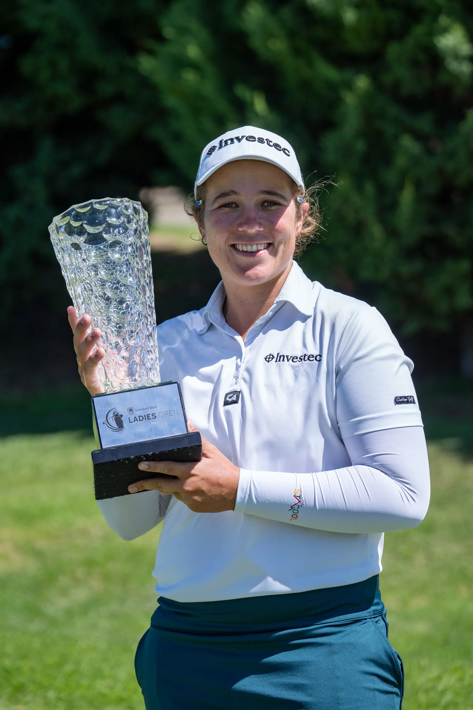 South African golfer Danielle du Toit with her Sunshine Ladies Tour trophy. Picture: danielledutoit59 South African golfer Danielle du Toit with her Sunshine Ladies Tour trophy. Picture: danielledutoit59