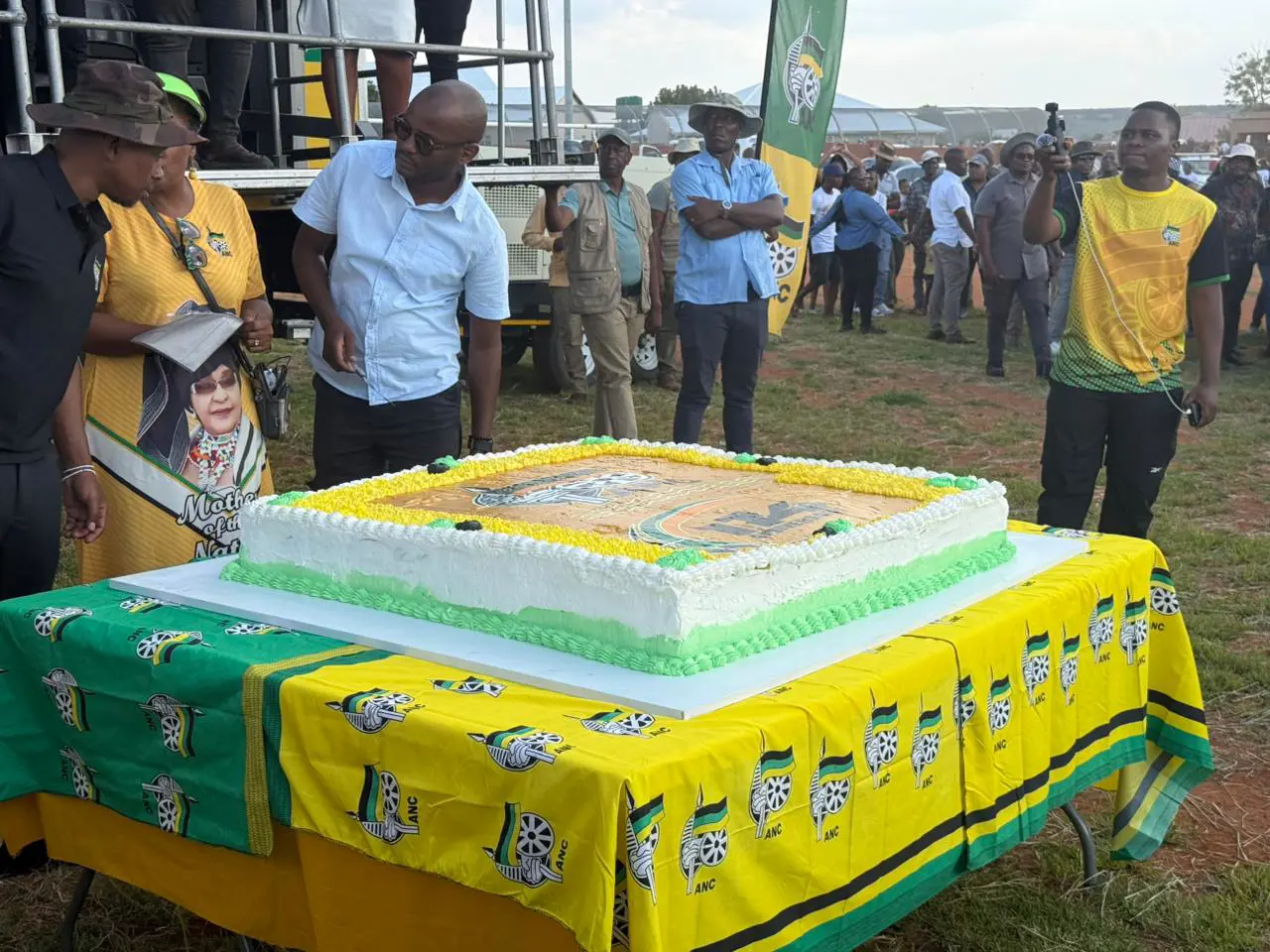 ANC 114th Birthday Cake. Picture: Alpha Ramushwana/EWN ANC 114th Birthday Cake. Picture: Alpha Ramushwana/EWN