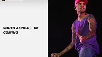 Chris Brown gets Mzansi excited: ‘South Africa, I’m coming’ Chris Brown gets Mzansi excited: ‘South Africa, I’m coming’