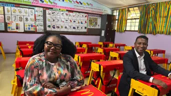 Gwarube says partnership with McDonald’s for branded foldable desks due to budget constraints Gwarube says partnership with McDonald’s for branded foldable desks due to budget constraints