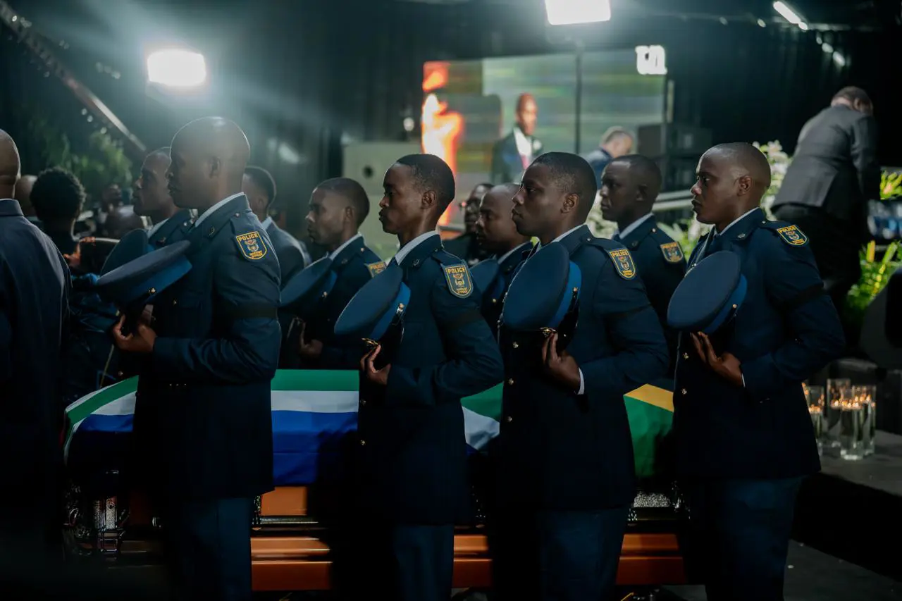 Final goodbye to Mosiuoa “Terror” Lekota. Picture Sphamandla Dlamini/EWN Final goodbye to Mosiuoa “Terror” Lekota. Picture Sphamandla Dlamini/EWN