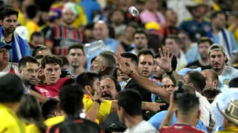 Nunez, Uruguay players brawl in stands with fans after Copa loss Nunez, Uruguay players brawl in stands with fans after Copa loss