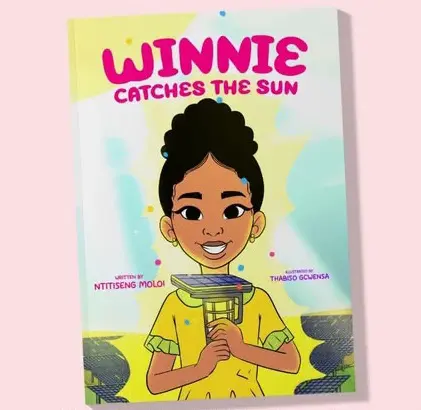 'Winnie Catches the Sun' by Ntitiseng Moloi. Faceboon/Mpilo Publishing 'Winnie Catches the Sun' by Ntitiseng Moloi. Faceboon/Mpilo Publishing