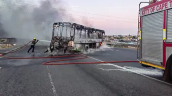 Golden Arrow bus stoned and torched in Driftsands Golden Arrow bus stoned and torched in Driftsands