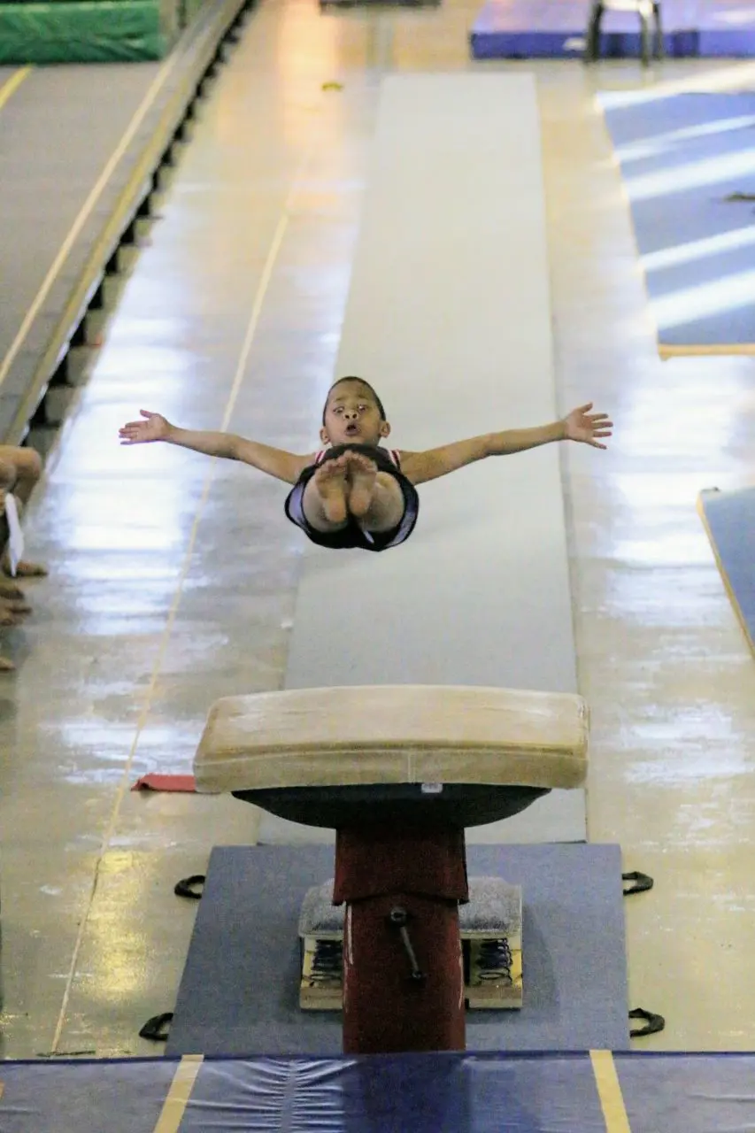 A young Daniel Mclean at gymnastics training. Picture: Supplied A young Daniel Mclean at gymnastics training. Picture: Supplied