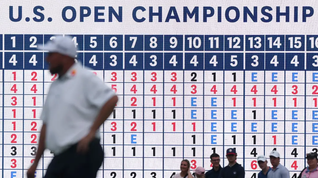 Lawrence shares sixth as second round ends at rainy US Open