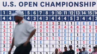 Lawrence shares sixth as second round ends at rainy US Open Lawrence shares sixth as second round ends at rainy US Open