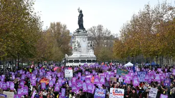 Thousands march in France to demand action on violence against women Thousands march in France to demand action on violence against women
