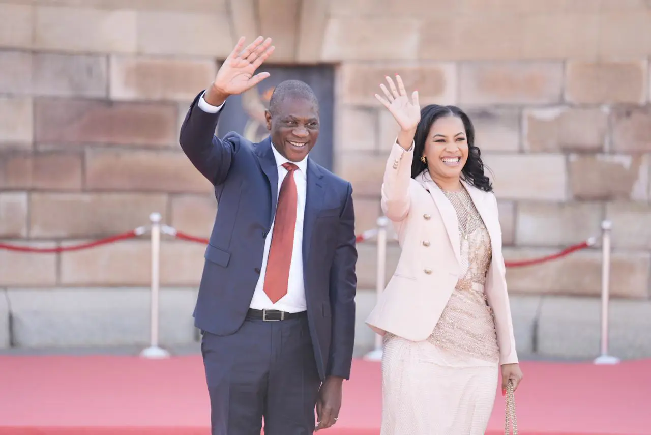 Paul Mashatile and his wife Humile arrive at the Union Buildings ahead of the 2024 presidential inauguration on 19 June 2024. Picture: Jacques Nelles/Eyewitness News Paul Mashatile and his wife Humile arrive at the Union Buildings ahead of the 2024 presidential inauguration on 19 June 2024. Picture: Jacques Nelles/Eyewitness News