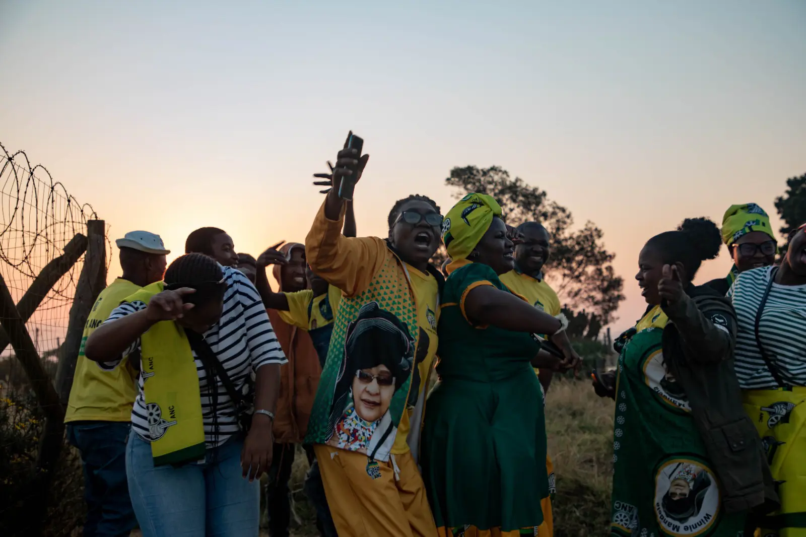 ANC supporters outside a voting station in Nkandla, KwaZulu-Natal on 29 May 2024. Picture: Sphamandla Dlamini/Eyewitness News ANC supporters outside a voting station in Nkandla, KwaZulu-Natal on 29 May 2024. Picture: Sphamandla Dlamini/Eyewitness News