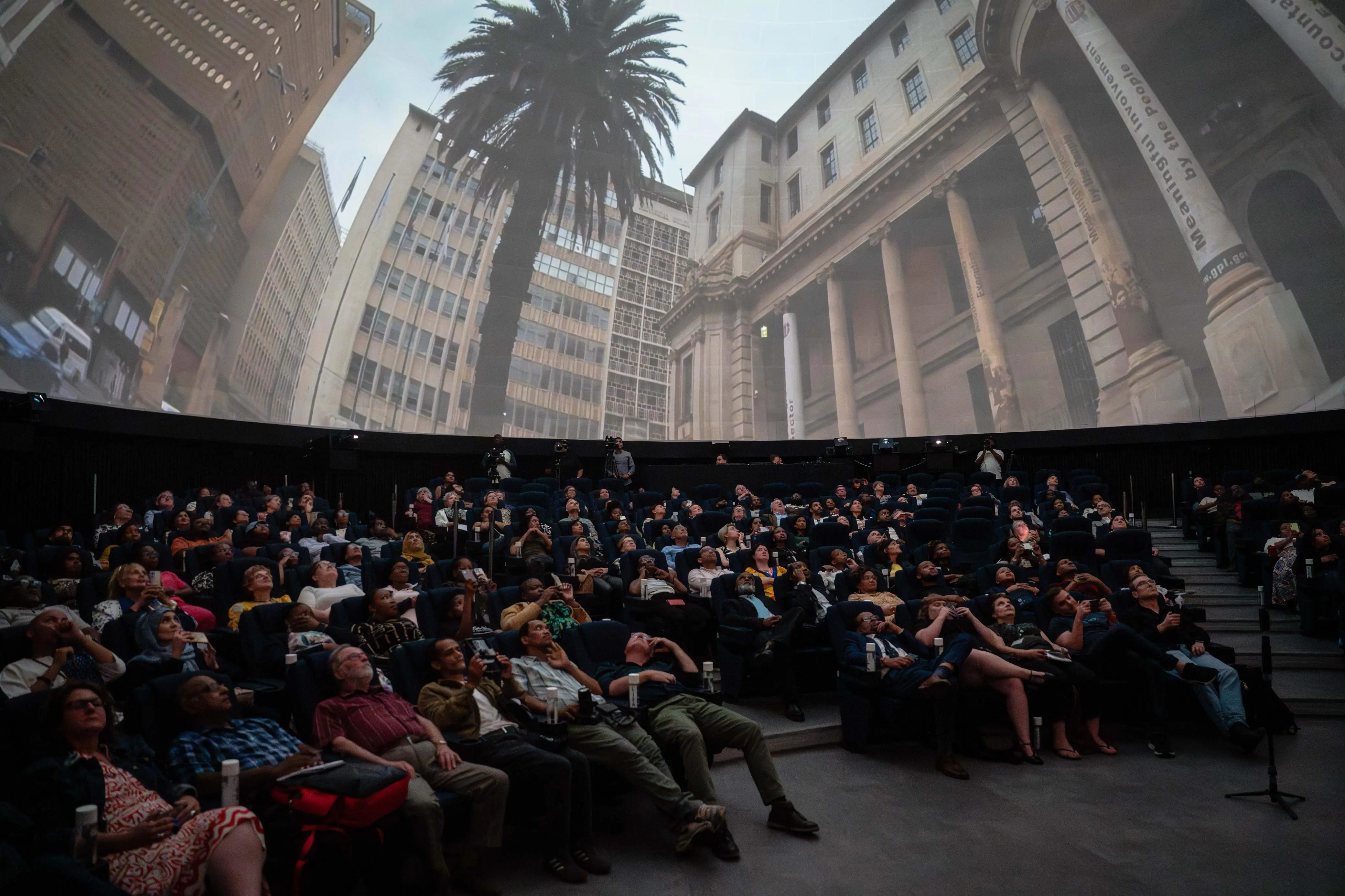 Guests attended the launch of the largest digital dome in Africa at the University of Witwatersrand on 13 November 2024. Picture: Jacques Nelles/EWN Guests attended the launch of the largest digital dome in Africa at the University of Witwatersrand on 13 November 2024. Picture: Jacques Nelles/EWN