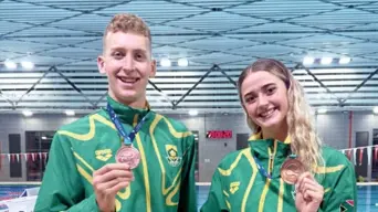 Caldwell and Le Roux secure double bronze for SA at Belarus Swimming Cup Caldwell and Le Roux secure double bronze for SA at Belarus Swimming Cup