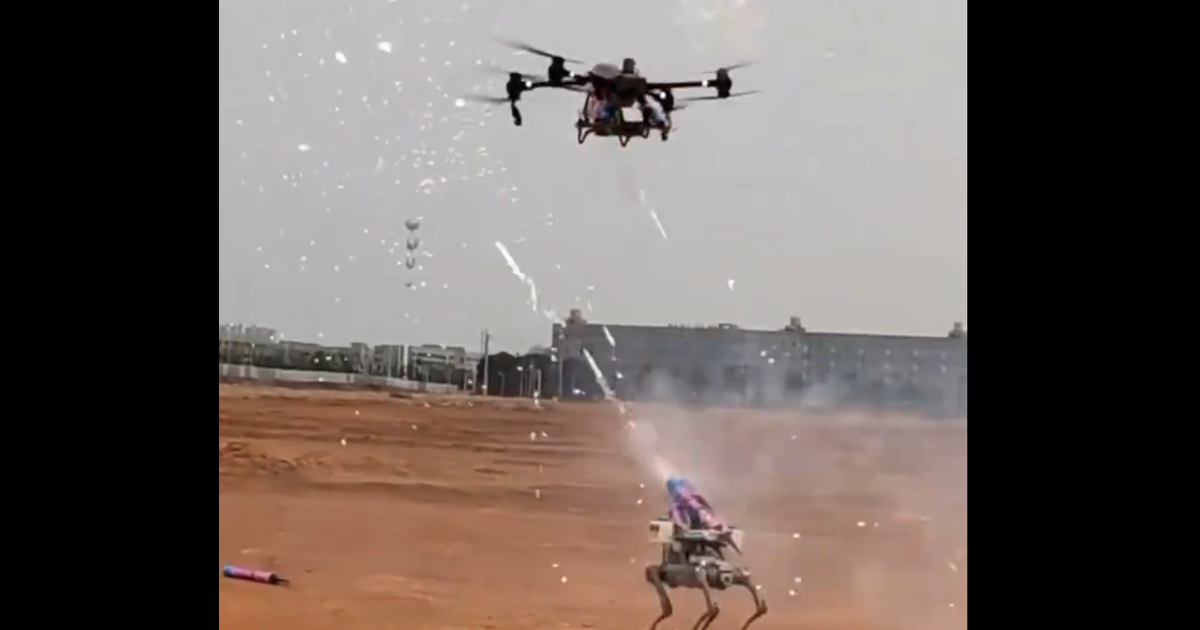 WATCH: Drone vs Robodog - Is this the terrifying future of war?