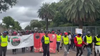 NEHAWU workers at UP take their frustrations to the police NEHAWU workers at UP take their frustrations to the police