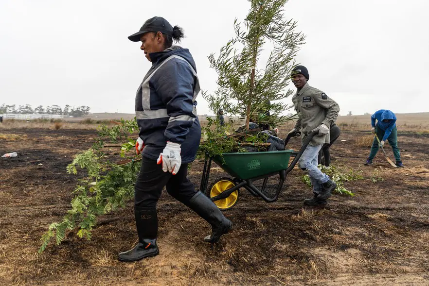 Maria Harris from the Mosselbank River Conservation Team said green space is of great benefit to the community. Picture: Ashraf Hendricks/@GroundUp News Maria Harris from the Mosselbank River Conservation Team said green space is of great benefit to the community. Picture: Ashraf Hendricks/@GroundUp News