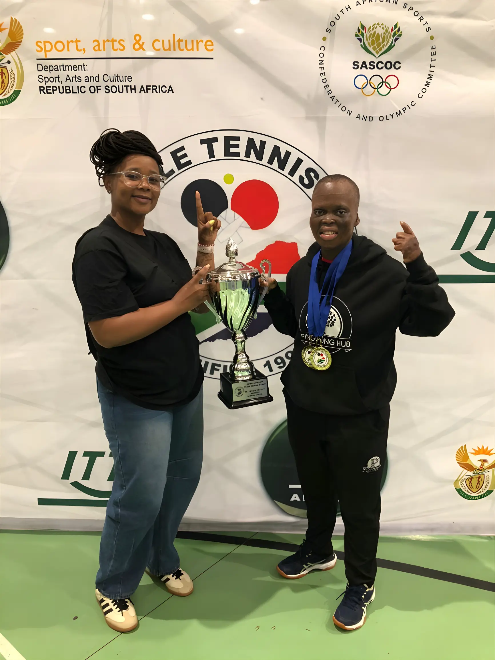 South African table tennis player Sthabile Mnyandu. Picture: Supplied South African table tennis player Sthabile Mnyandu. Picture: Supplied