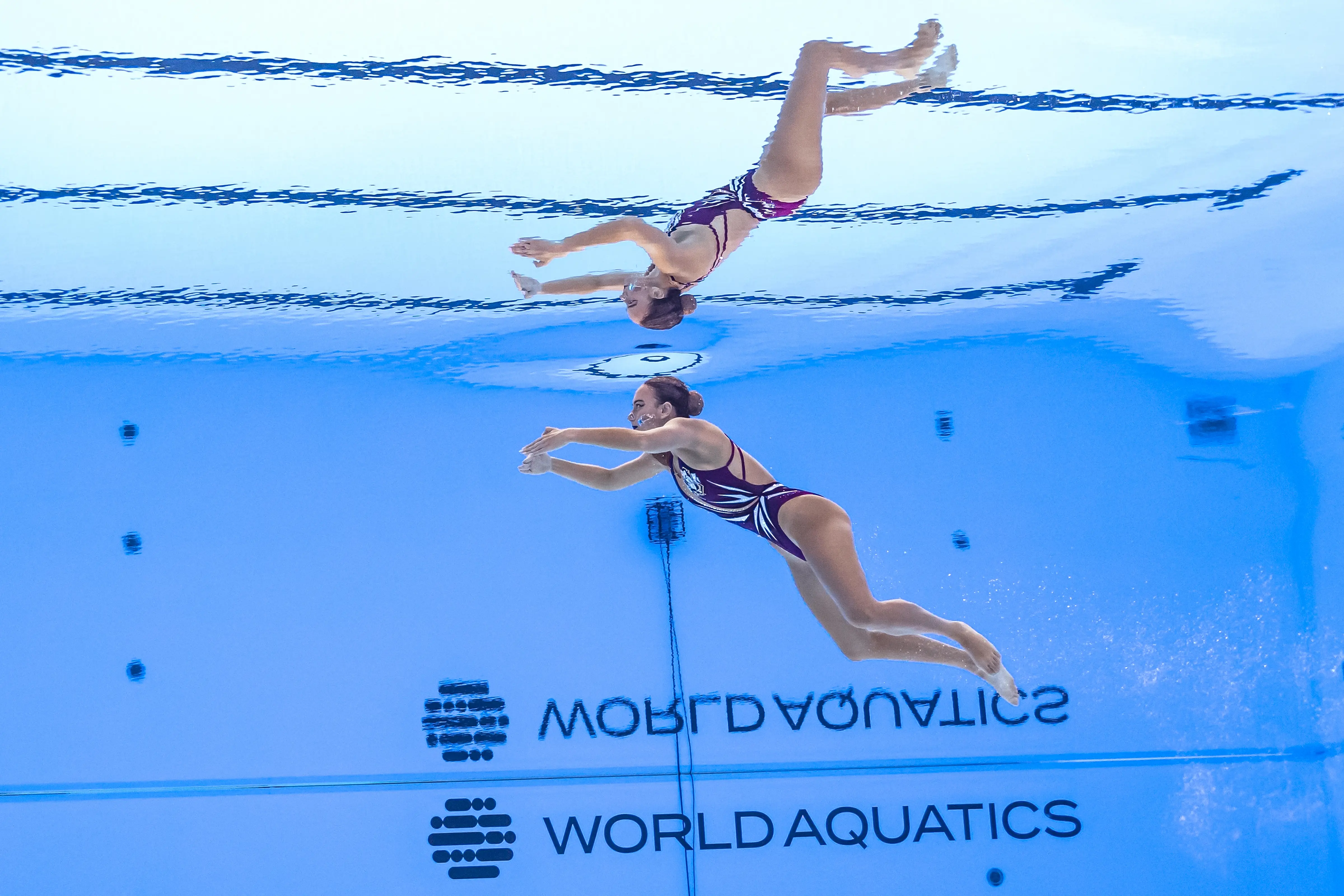 South Africa's artistic swimmer Xera Vegter Maharajh competes in the preliminary round of the women's solo free artistic swimming event during the 2025 World Aquatics Championships in Singapore on July 20, 2025. Picture: MANAN VATSYAYANA / AFP. South Africa's artistic swimmer Xera Vegter Maharajh competes in the preliminary round of the women's solo free artistic swimming event during the 2025 World Aquatics Championships in Singapore on July 20, 2025. Picture: MANAN VATSYAYANA / AFP.