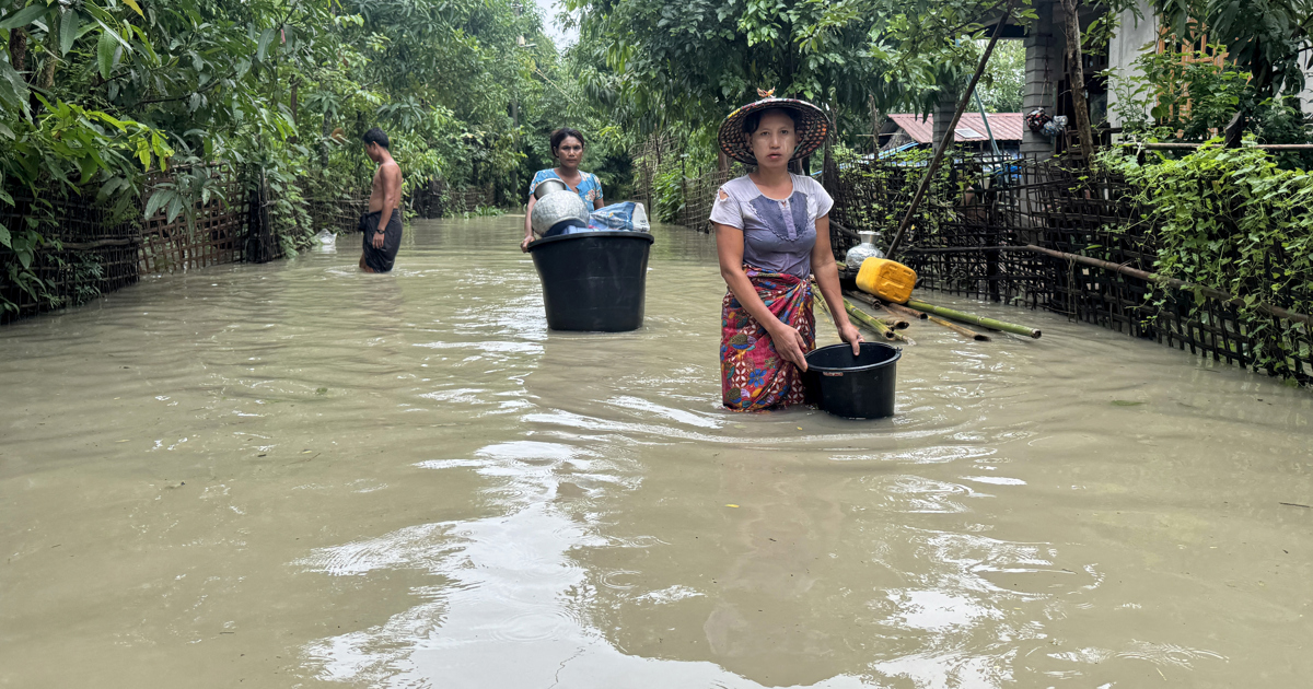 Myanmar von tödlichen Überschwemmungen heimgesucht