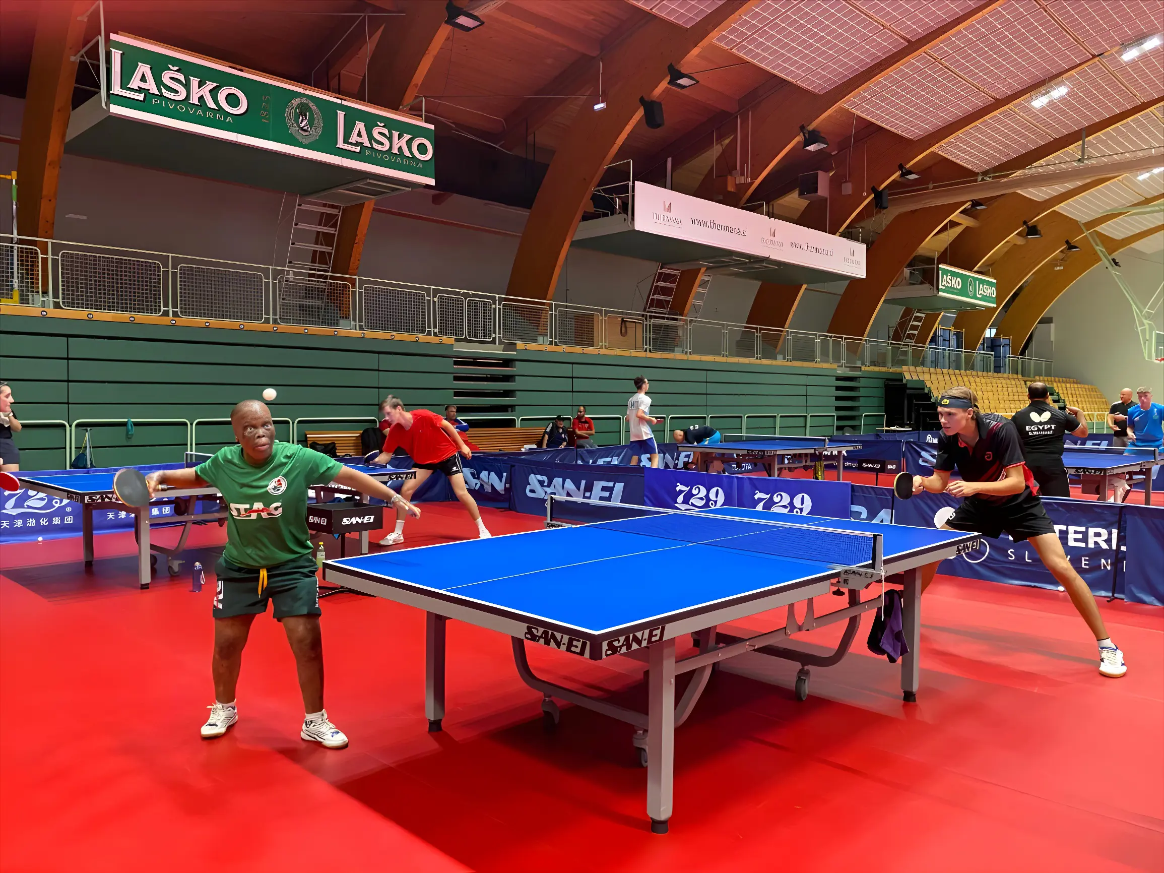 South African table tennis player Sthabile Mnyandu during a competition. Picture: Supplied South African table tennis player Sthabile Mnyandu during a competition. Picture: Supplied