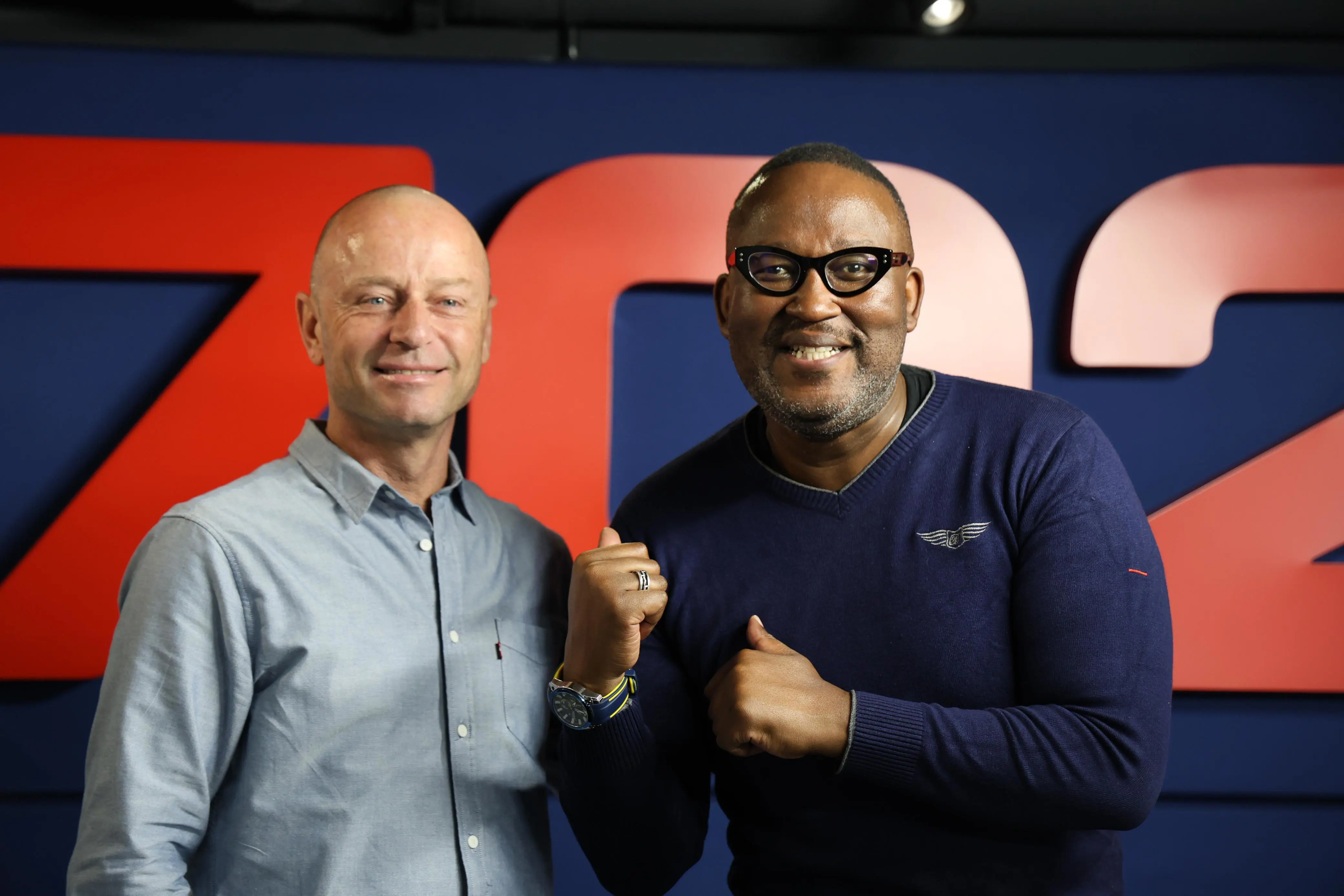 Bongani Bingwa and James Byrne, Festival Director of the International Tourism Film Festival Africa. Photo: 702/Karabo Tebele Bongani Bingwa and James Byrne, Festival Director of the International Tourism Film Festival Africa. Photo: 702/Karabo Tebele