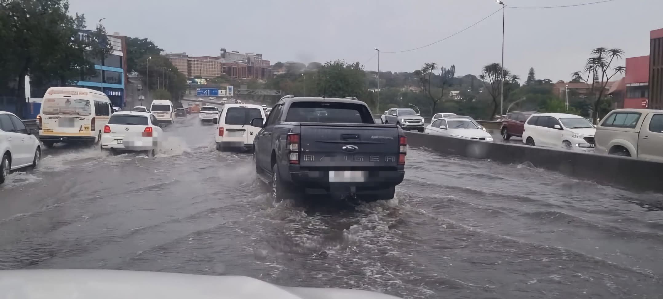 Flooded N3 lanes closed in eThekwini as severe storms lash province