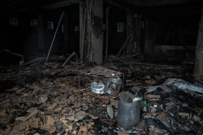 Burnt cooking equipment at the Marshalltown building in the Johannesburg CBD after a fire destroyed parts of it. Picture: Jacques Nelles/Eyewitness News Burnt cooking equipment at the Marshalltown building in the Johannesburg CBD after a fire destroyed parts of it. Picture: Jacques Nelles/Eyewitness News