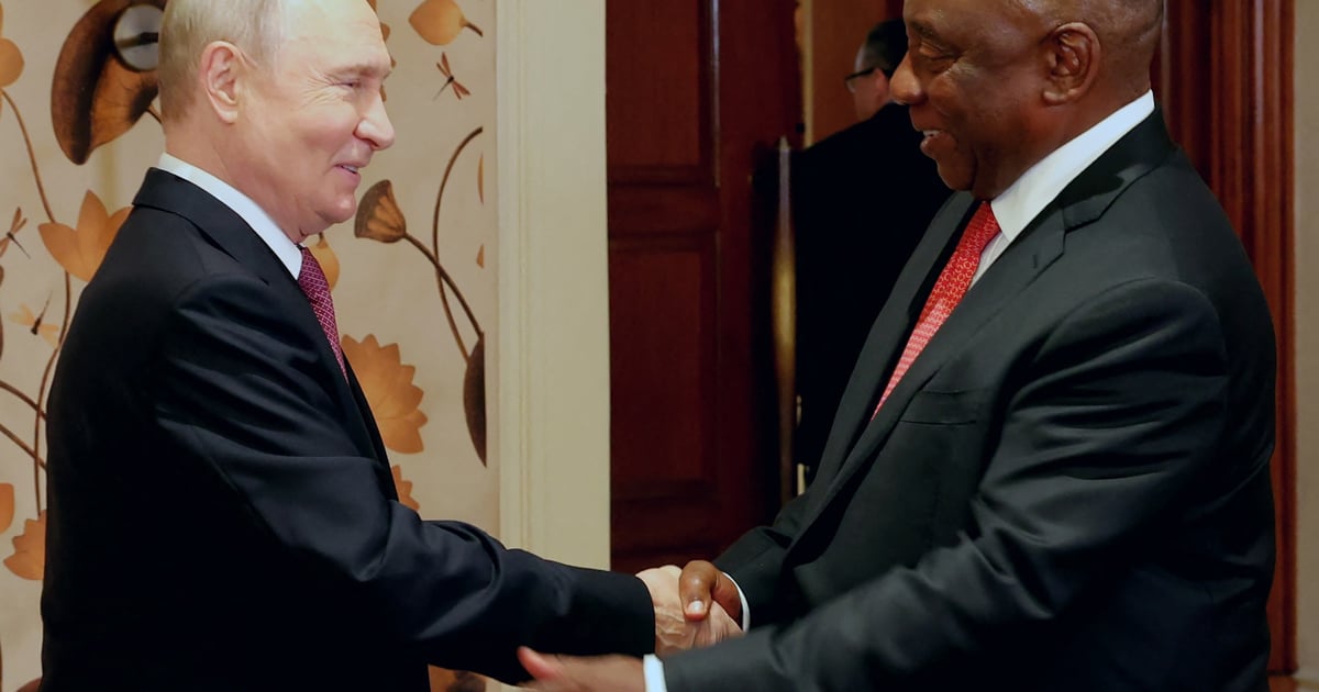Ramaphosa and Putin meet in India to discuss strengthening bilateral trade - EWN